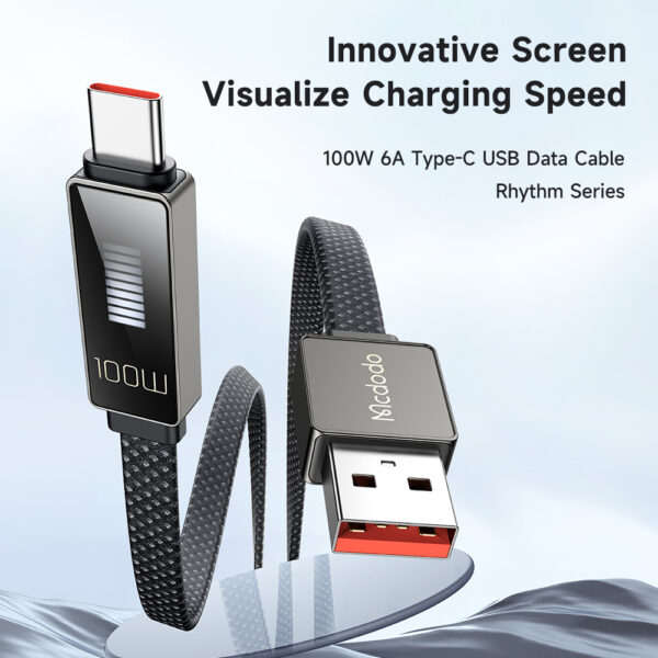 USB-C-Ladekabel mit Rhythmus-LED-Anzeige, 100W, 1,2 m – Mcdodo CA-4980