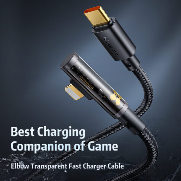 90° USB-C auf Lightning Schnellladekabel 1.2 M – Mcdodo CA-3390