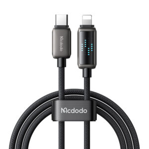 USB-C-zu-Lightning-Ladekabel mit Eisblaulicht, 36 W Leistung, 1,2 m Länge – Mcdodo CA-2630