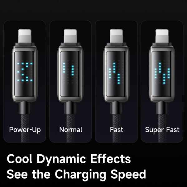USB-C-zu-Lightning-Ladekabel mit Eisblaulicht, 36 W Leistung, 1,2 m Länge – Mcdodo CA-2630