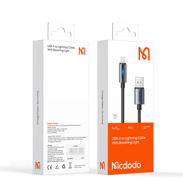 USB-A auf Lightning Ladekabel mit Atmungslicht – Mcdodo CA-5660