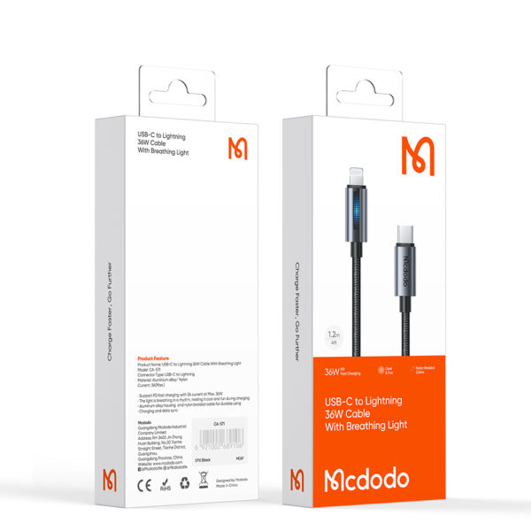 USB-C auf Lightning Ladekabel mit Atmungslicht – Mcdodo CA-5710
