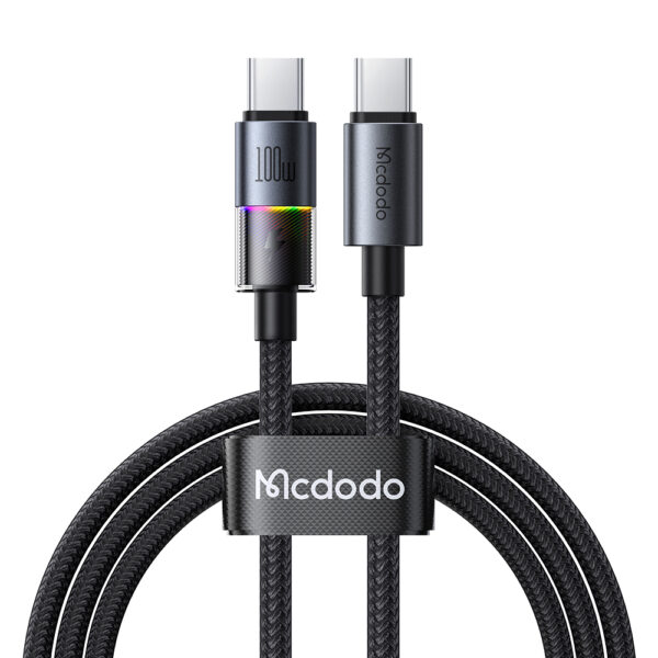 USB-C zu USB-C RGB Kabel 100W – Mcdodo CA-8200 mit E-Marker Chip | Techmann