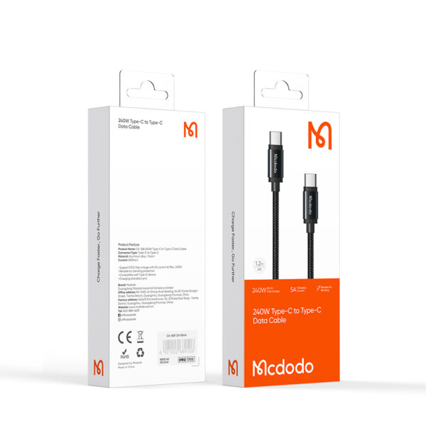 USB-C zu USB-C Ladekabel 2 Meter, 240W PD3.1 – Mcdodo CA-3681