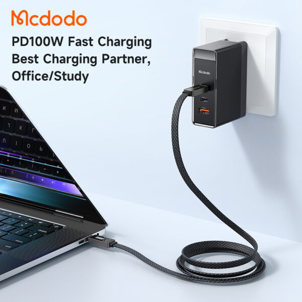 USB-C zu USB-C Ladekabel mit LED-Anzeige, 100W, 1.2m, 5A – Mcdodo Modell CA-4470