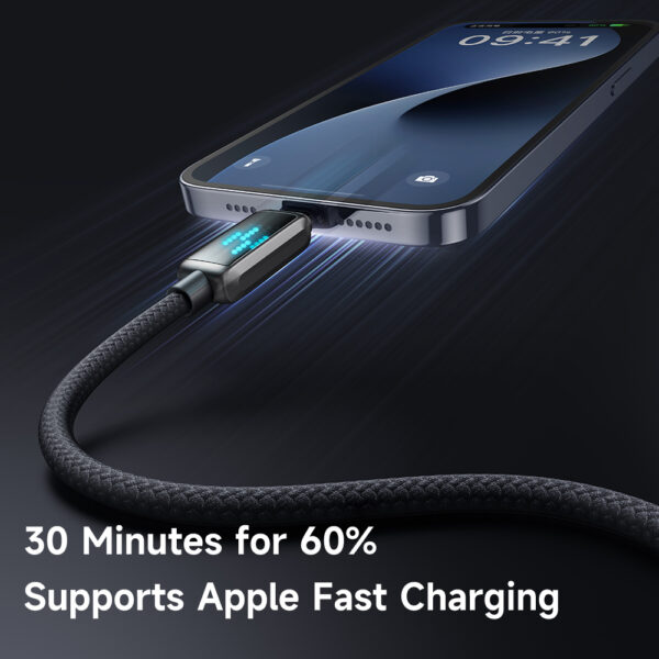 USB-C-zu-Lightning-Ladekabel mit Eisblaulicht, 36 W Leistung, 1,2 m Länge – Mcdodo CA-2630