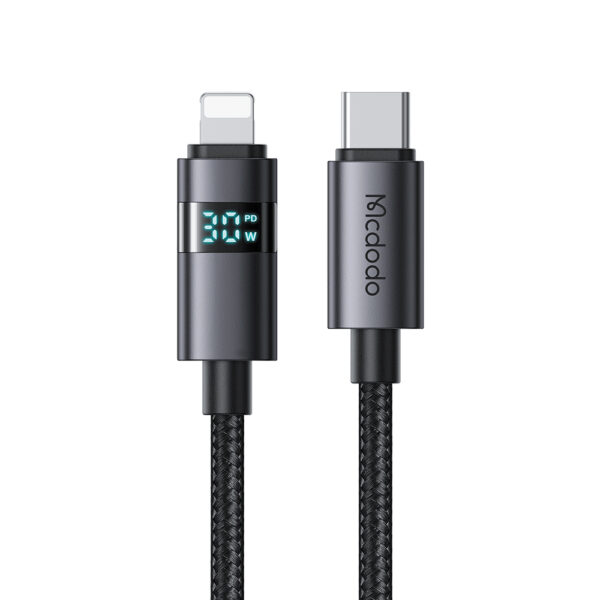 USB-C-zu-Lightning-Kabel mit horizontalem LED-Display, 36W Schnellladen, Modell Mcdodo CA-6570