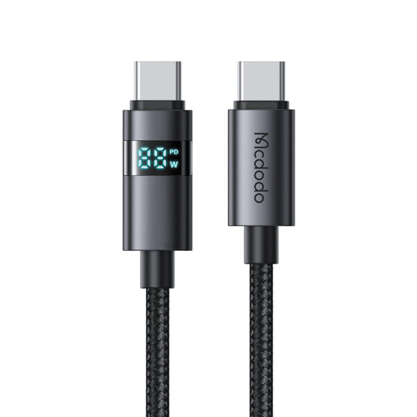 USB-C auf USB-C Ladekabel mit horizontaler LED-Anzeige, 100W Schnellladen, Mcdodo CA-5610