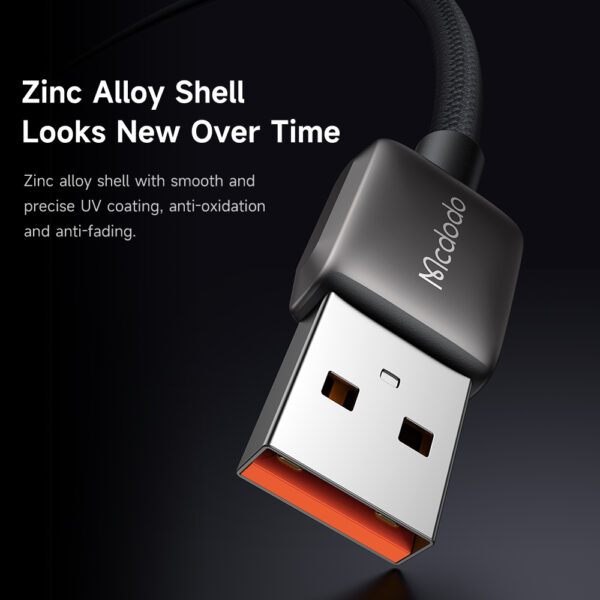 USB-A auf USB-C Ladekabel mit Eisblau-LED-Anzeige, 6A Schnellladung, 1.2 Meter – Mcdodo CA-2350