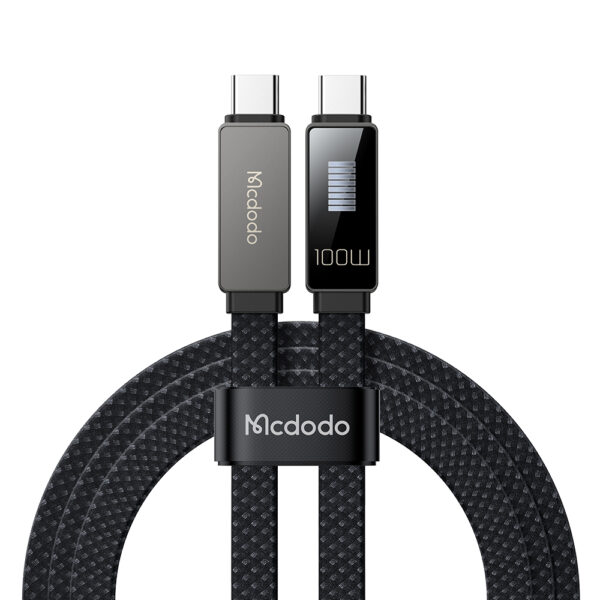 USB-C zu USB-C Ladekabel mit LED-Anzeige, 100W, 1.2m, 5A – Mcdodo Modell CA-4470