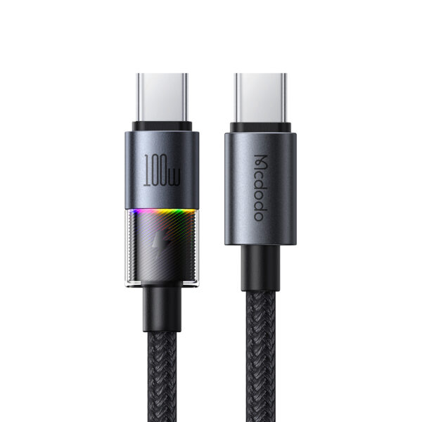 USB-C zu USB-C RGB Kabel 100W – Mcdodo CA-8200 mit E-Marker Chip | Techmann