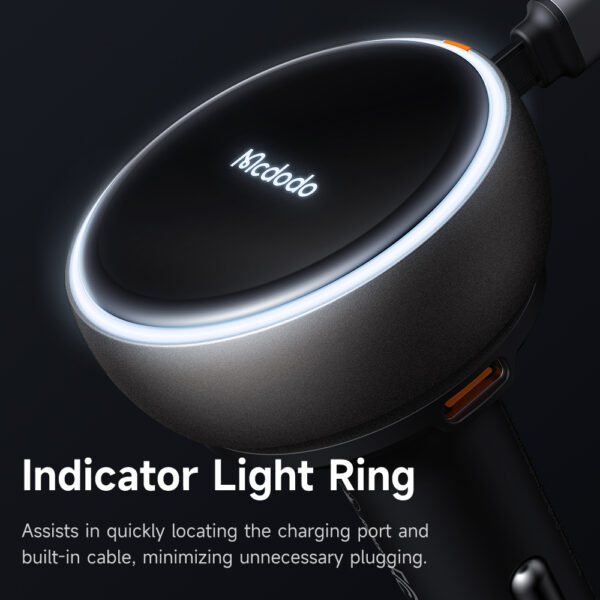80W Kfz-Ladegerät mit integriertem USB-C-Kabel - Mcdodo CC-4850