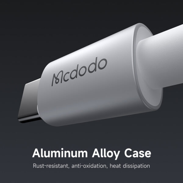 Transparente USB-C auf Lightning Ladekabel mit Ladestatusanzeige – Mcdodo CA-694, 36W, 1.2m