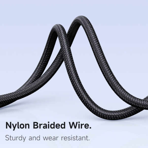 USB-C-zu-USB-C-Schnellladekabel 1.2m mit Atmungslicht, 100W, Nylon, Schwarz – Mcdodo CA-5740