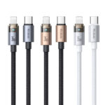 Transparente USB-C auf Lightning Ladekabel mit Ladestatusanzeige – Mcdodo CA-694, 36W, 1.2m