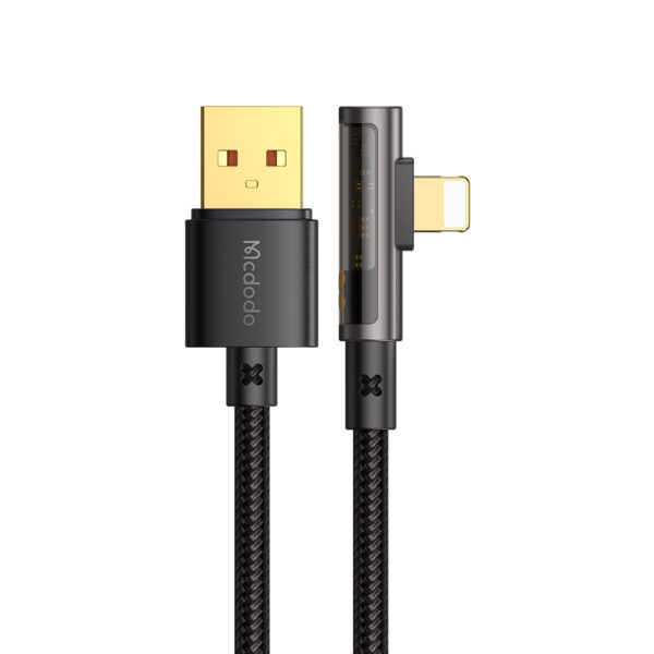 USB-A auf Lightning Schnellladekabel mit 90°-Winkel 1.2M – Mcdodo CA-3510