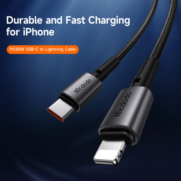 Schnellladekabel USB-C auf Lightning 36W 1,8m – Mcdodo CA-2851