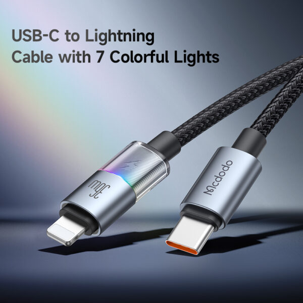 USB-C zu Lightning RGB Kabel mit 36W Schnellladung – Mcdodo CA-8190