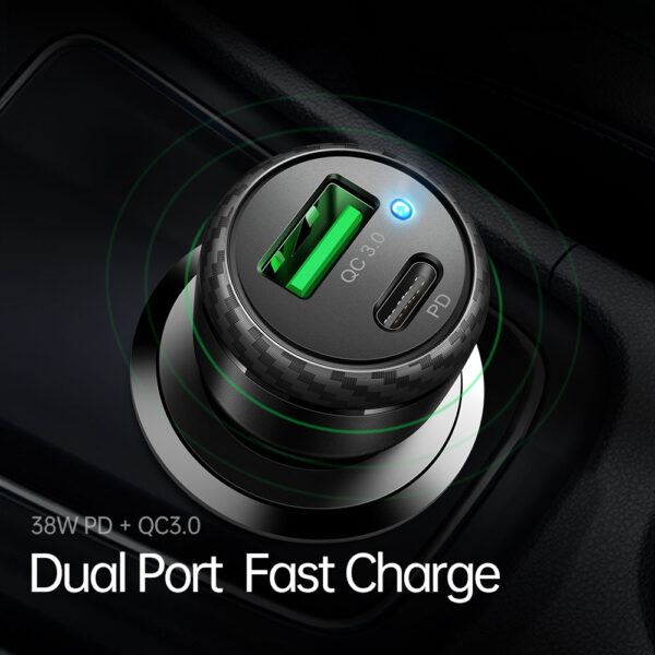 38W Auto-Schnellladegerät mit PD & QC3.0 – Mcdodo CC-5970