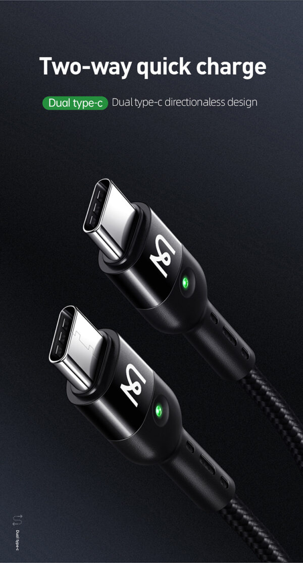 USB-C zu USB-C Spiralkabel 1,8m 60w – Mcdodo CA-7860