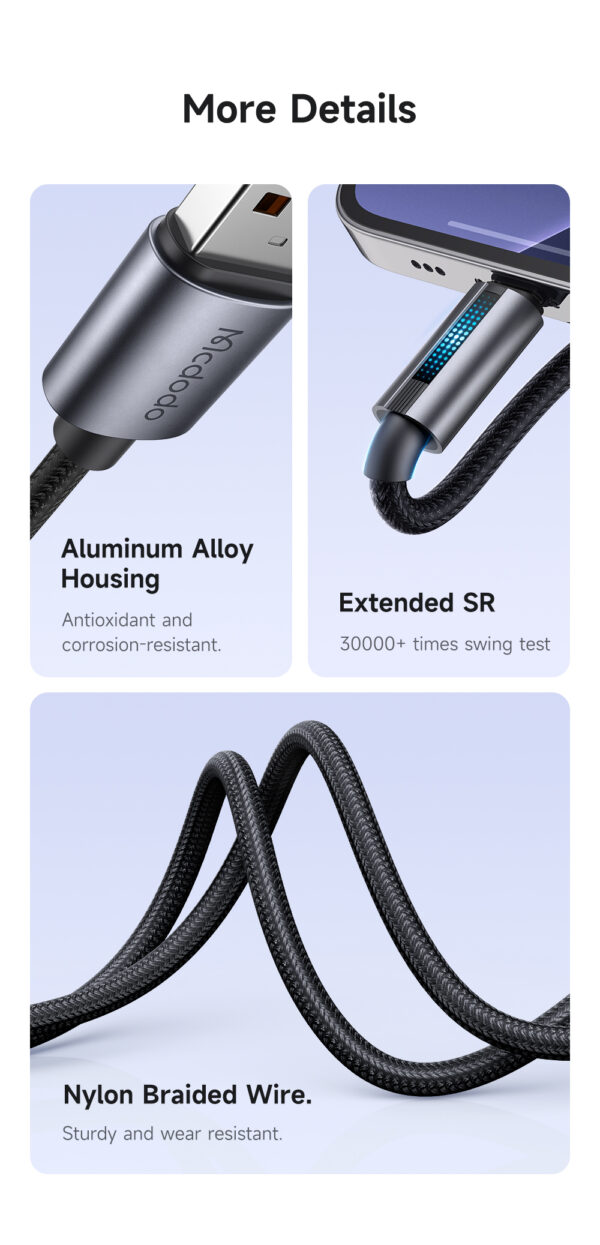 USB-A auf Lightning Ladekabel mit Atmungslicht – Mcdodo CA-5660