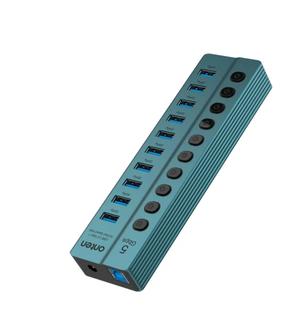 10-Port USB 3.0 Hub mit Einzelschaltern – Onten OTN-5308