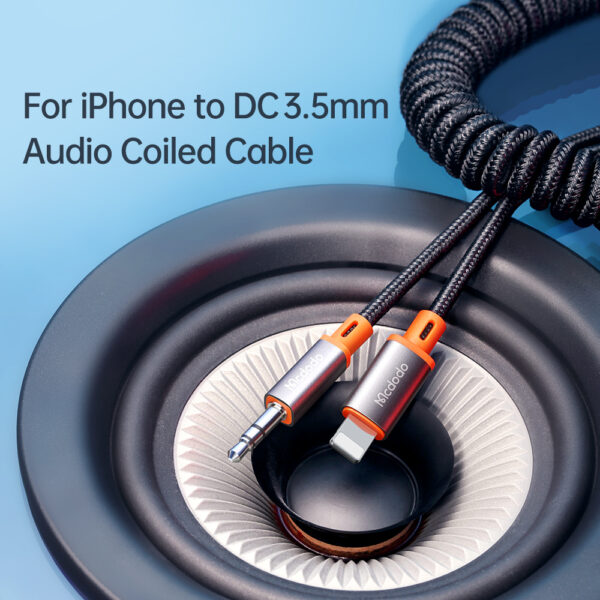 Lightning auf 3,5mm Klinke Spiralkabel 1.8m – Mcdodo CA-0890