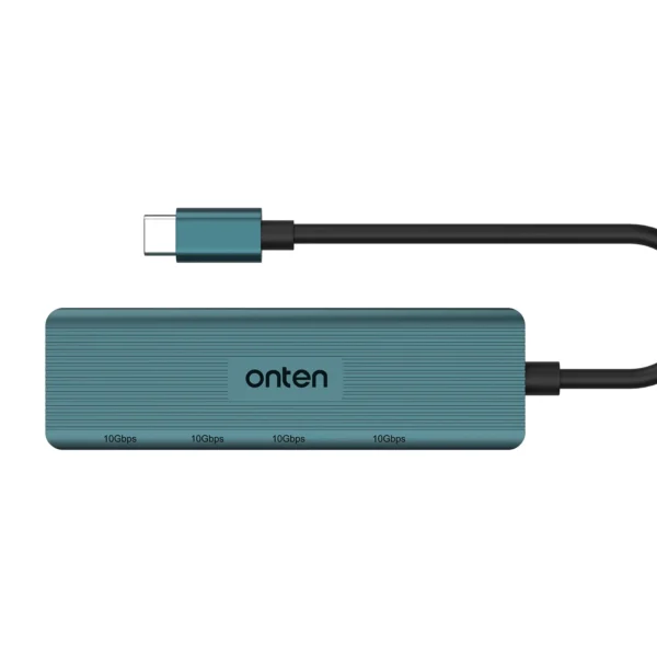 USB-Hub mit 4 Anschlüssen (2x USB 3.2 + 2x USB-C 3.2) – 10 Gbps High Speed - Onten OTN-UC622