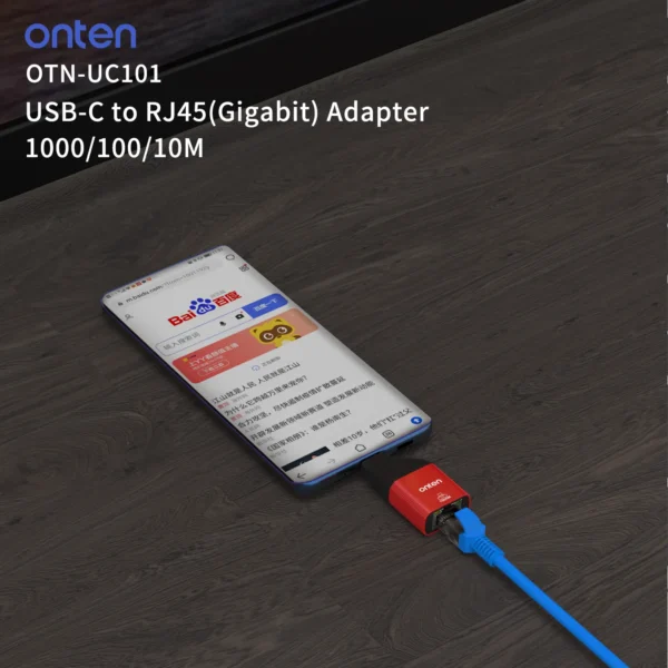 USB-C zu LAN Gigabit Adapter – Onten OTN-UC101