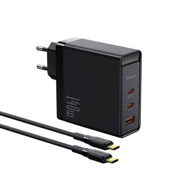 140W GaN5 Pro Schnellladegerät + 1.2m 240W USB-C zu USB-C Kabel – Mcdodo CH-2913