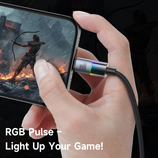 USB-C zu USB-C RGB Kabel 100W – Mcdodo CA-8200 mit E-Marker Chip | Techmann