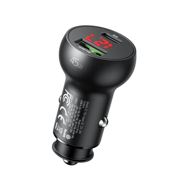 45W Digitaler Auto-Ladegerät mit Display – Mcdodo CC-7030