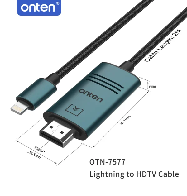 Lightning-zu-HDMI-Kabel – Onten OTN-7577
