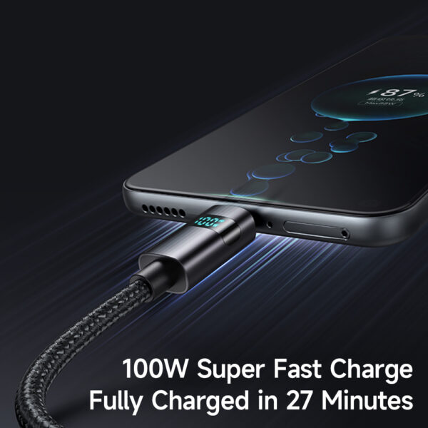 USB-A-zu-USB-C-Kabel mit horizontalem LED-Display, 6A Schnellladung, Mcdodo CA-6520