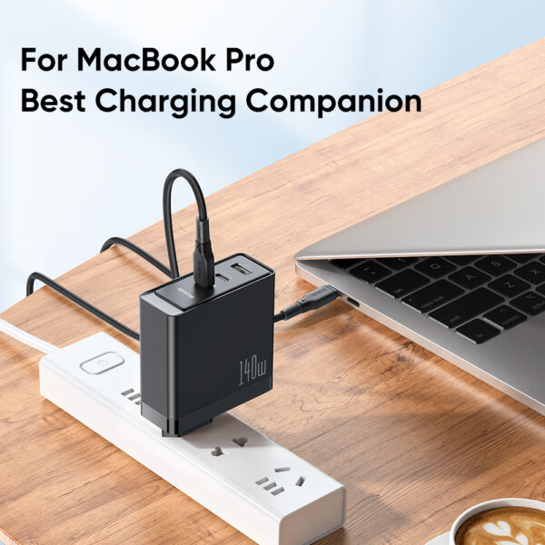 140W GaN5 Pro Schnellladegerät + 1.2m 240W USB-C zu USB-C Kabel – Mcdodo CH-2913