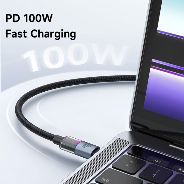 USB-C zu USB-C RGB Kabel 100W – Mcdodo CA-8200 mit E-Marker Chip | Techmann