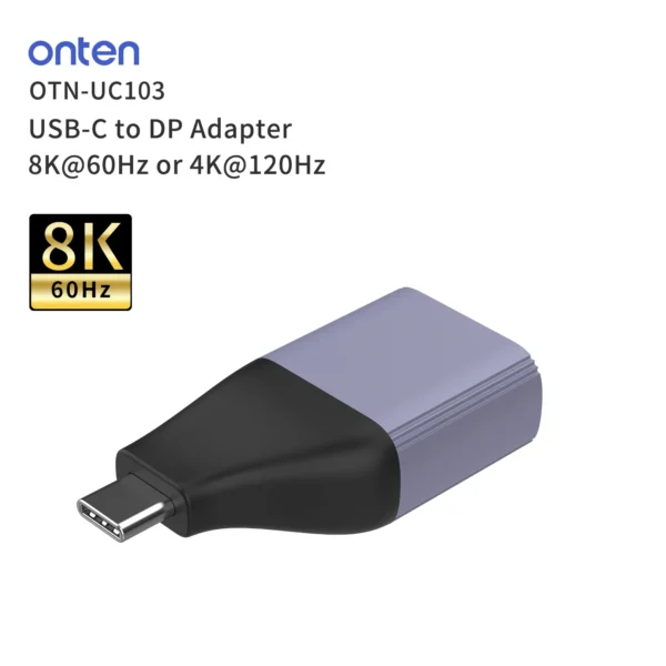 USB-C auf DisplayPort Adapter – 8K@60Hz – Onten OTN-UC103