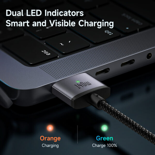 Magnetisches USB-C-zu-Magsafe-3-Ladekabel 140W, 2 Meter - Mcdodo CA-1470