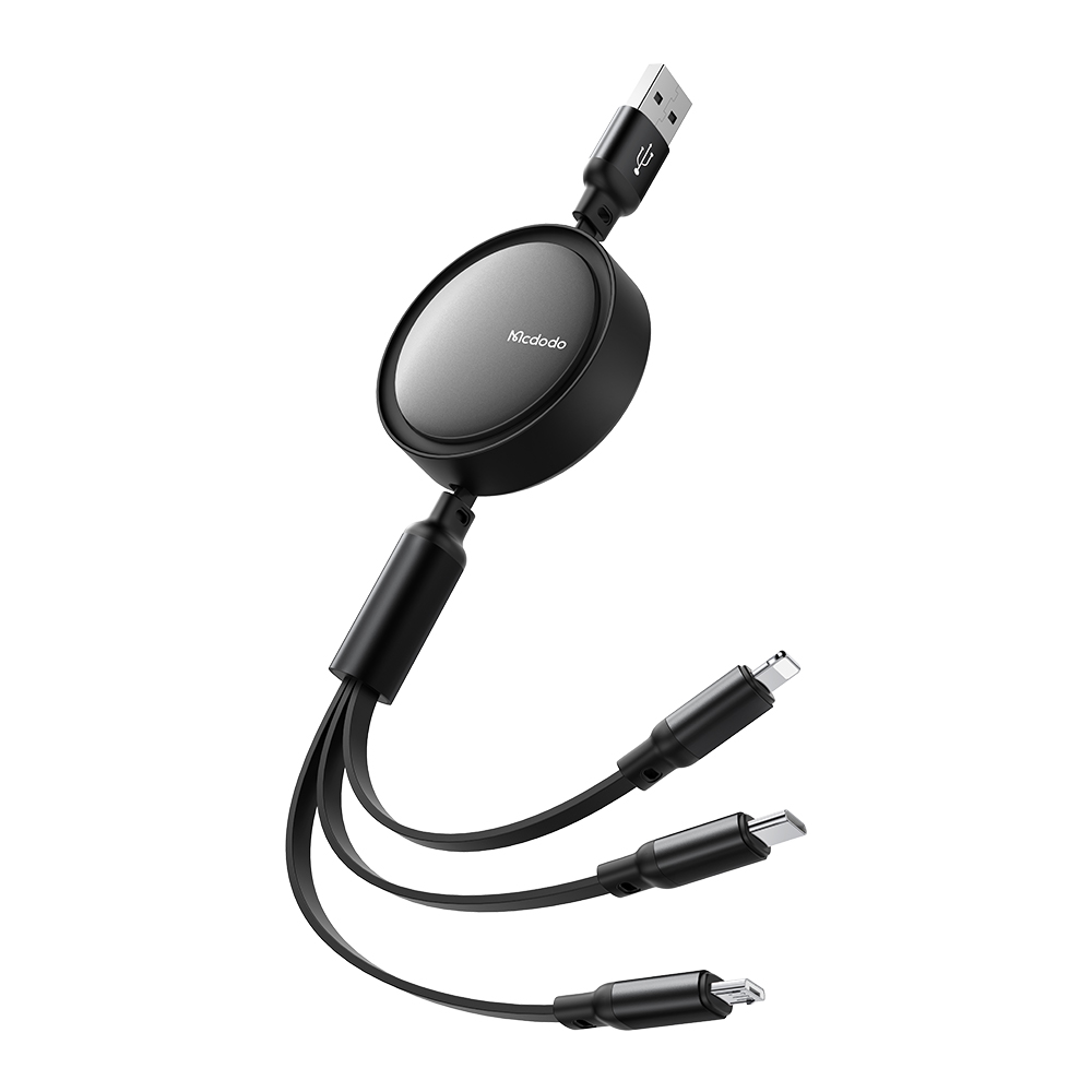 3-in-1 Aufrollbares Ladekabel 1.2 m – Mcdodo CA-7256