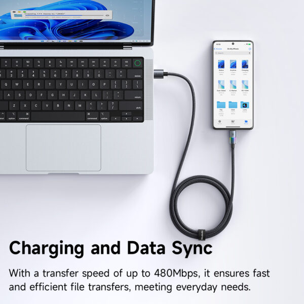 USB-A zu USB-C RGB Kabel mit 7 Farben & 6A – Mcdodo CA-8180 | Techmann