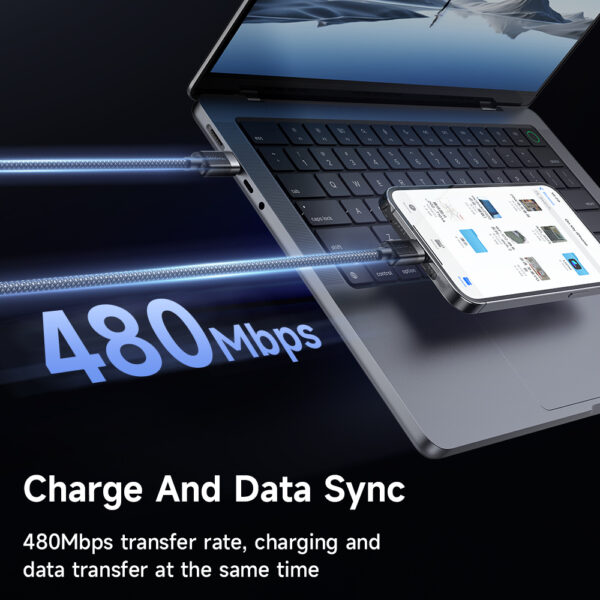 USB-C auf Lightning Magnetisches Schnellladekabel mit grünem Licht – Mcdodo CA-2010