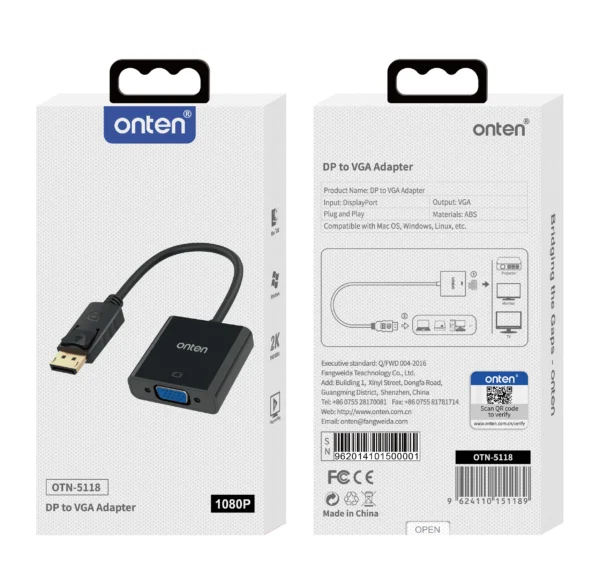 DisplayPort zu VGA Adapter – Onten OTN-5118