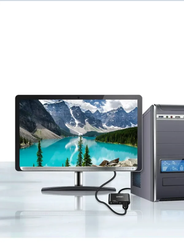 VGA auf HDMI + VGA + Audio + USB 3.0 Adapter – Onten OTN-5138HV