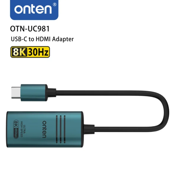 USB-C-zu-HDMI-Adapter 8K bei 60Hz -Onten OTN-UC981