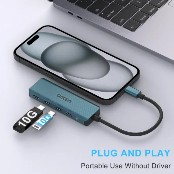 USB-C zu 4-Port USB 3.2 Gen 2 Hub – Onten OTN-UC620