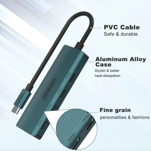 USB-C zu 4-Port USB 3.2 Gen 2 Hub – Onten OTN-UC620