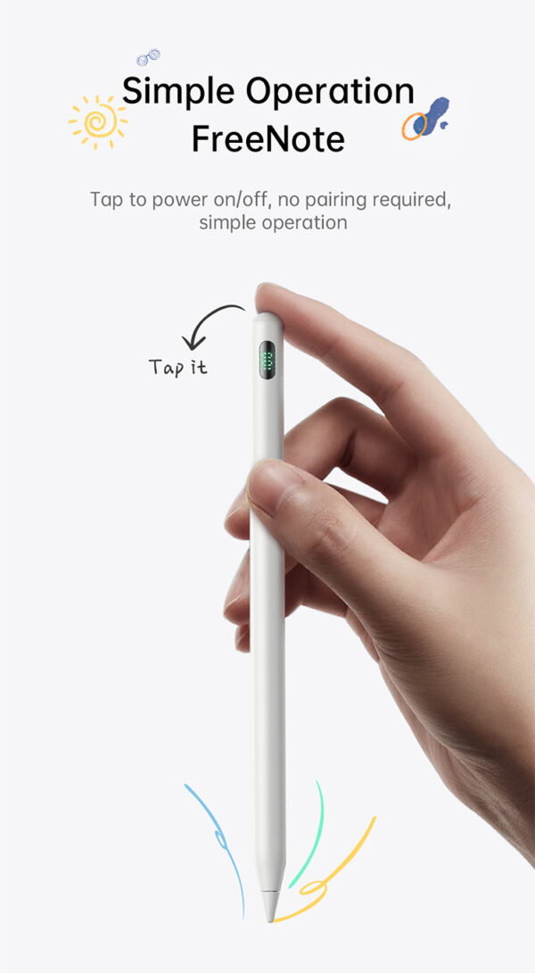 Digitaler Stylus-Stift mit Displayanzeige – für iPad – mit magnetischem Ladekabel – Mcdodo PN-8922
