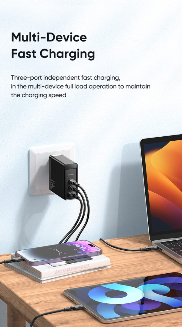 140W GaN5 Pro Schnellladegerät + 1.2m 240W USB-C zu USB-C Kabel – Mcdodo CH-2913