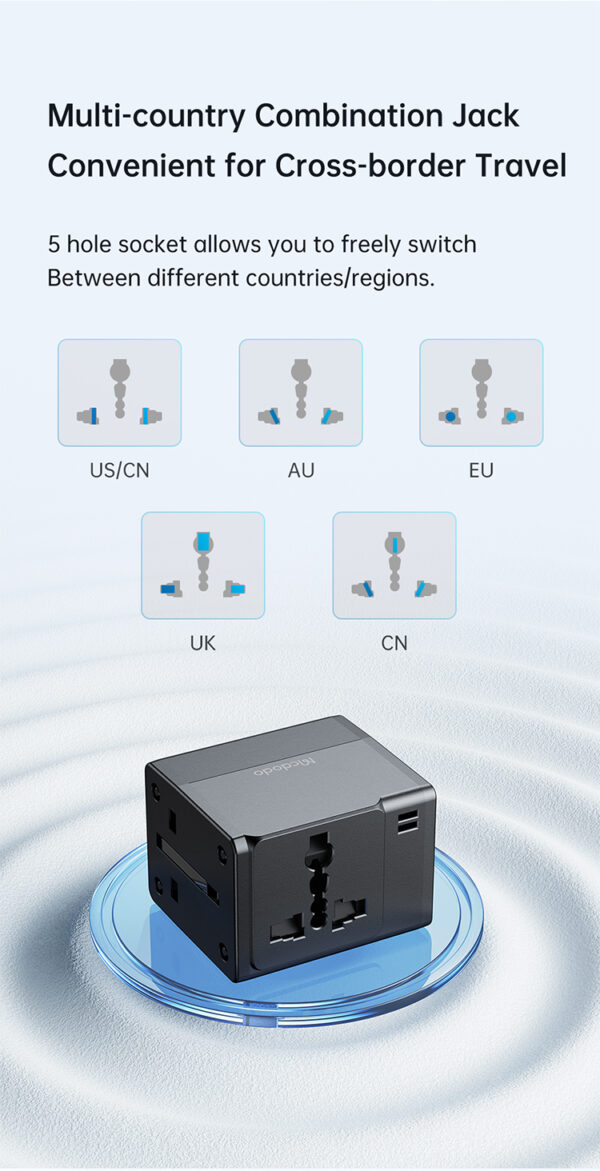 2.1A Universeller Reiseadapter mit Dual-USB - Mcdodo CP-4120