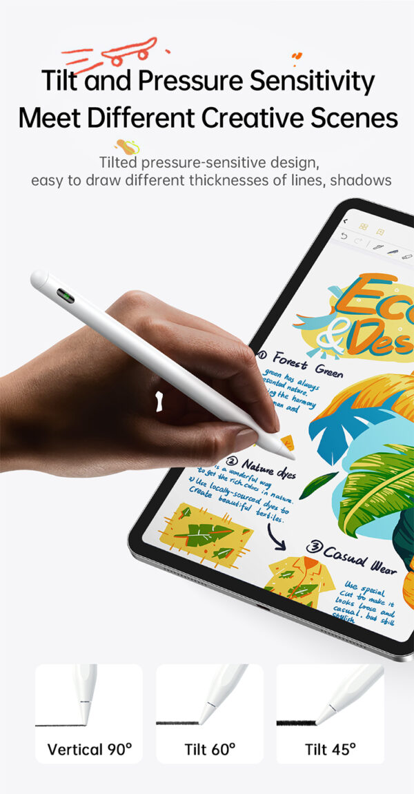 Digitaler Stylus-Stift mit Displayanzeige – für iPad – mit magnetischem Ladekabel – Mcdodo PN-8922